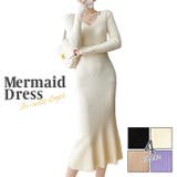 アイボリー | 柔らか リブニット素材 ミモレ丈 | ica