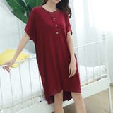 ワインレッド | マタニティ トップス 授乳服 | ica