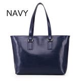 ネイビー | 【1020】牛革トートバッグ 本革 ユニセックス | idadi