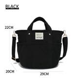 ブラック | 【AM608-2】多機能2WAYトートバッグ 豊富なカラー | idadi
