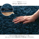 制菌加工 シャギー調 ラグ カーペット ルフォン 200×250cm | IKEHIKO | 詳細画像3