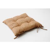ブラウン | クッション 椅子用 シート 無地 シンプル 『モカ』 約43×43cm 2枚組 | IKEHIKO