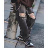 ブラック | デニムパンツ メンズ ダメージ | improves