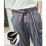 ブラック×ホワイト | ベルト メンズ Dカン | improves