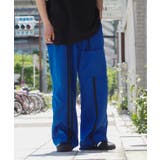 ブルー | トラックパンツ メンズ 二本ライン | improves