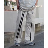 オフホワイト | トラックパンツ メンズ 二本ライン | improves