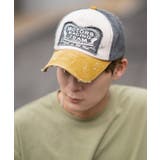 ネイビー×イエロー | キャップ メンズ ヴィンテージ加工 | improves