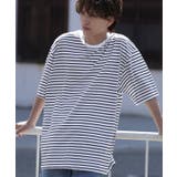 ホワイト | 半袖Tシャツ メンズ ボーダー柄 | improves