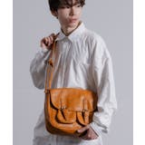 キャメル | ショルダーバッグ メンズ シンセティックレザー | improves