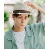 ベージュ | ストローハット メンズ ポリエステル | improves