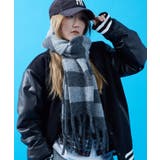 グレー | ボーダー マフラー ストール | improves