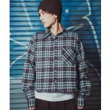 ブラウン | チェックシャツ クロップド丈 メンズ | improves