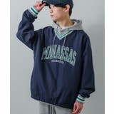 ネイビー | ロンT カレッジロゴ プルオーバー | improves