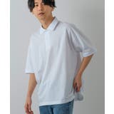 ホワイト | シルケット オーバーサイズ ポロシャツ | improves