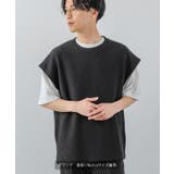 ジャガード インレイ ニットベスト×Tシャツ | improves | 詳細画像2