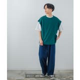 ジャガード インレイ ニットベスト×Tシャツ | improves | 詳細画像12