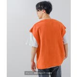 ジャガード インレイ ニットベスト×Tシャツ | improves | 詳細画像8
