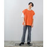 ジャガード インレイ ニットベスト×Tシャツ | improves | 詳細画像9