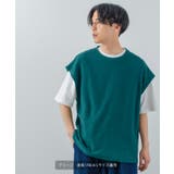 ジャガード インレイ ニットベスト×Tシャツ | improves | 詳細画像10