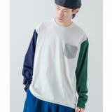 Ｂ‐オフホワイト | ロンT 長袖Tシャツ メンズ | improves