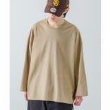 ベージュ | ロンT 長袖Tシャツ メンズ | improves