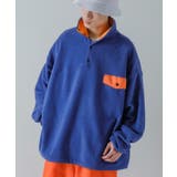 ブルー | フリースジャケット メンズ マイクロフリース | improves