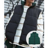 ブラック | 中綿ベスト メンズ リバーシブル | improves