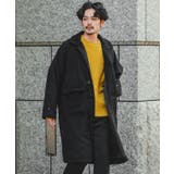 ブラック | ステンカラーコート メンズ シャギー | improves