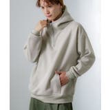 グレージュ | パーカー メンズ ハーフジップ | improves