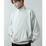 オートミール | トレーナー メンズ ハーフジップ | improves