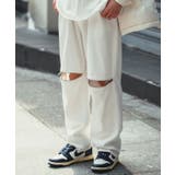 ホワイト | バギーパンツ メンズ ケミカルウォッシュ | improves