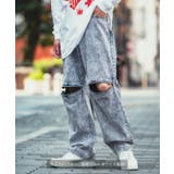 バギーパンツ メンズ ケミカルウォッシュ | improves | 詳細画像13 