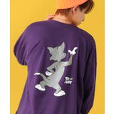 パープル | 長袖Tシャツ メンズ TOM&JERRY | improves
