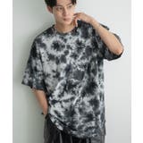 ブラック | 半袖Tシャツ メンズ タイダイ柄 | improves