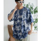 ネイビー | 半袖Tシャツ メンズ タイダイ柄 | improves