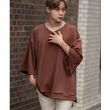 ブラウン | 半袖Tシャツ メンズ ビッグシルエット | improves