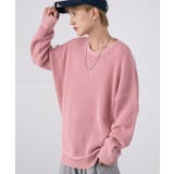 ピンク | セーター メンズ ラーベン編み | improves