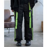 ブラック×ネオンイエロー | ナイロンパンツ メンズ サイバーパンク | improves