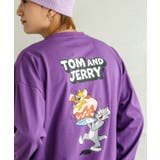 パープル | 長袖Tシャツ メンズ TOM&JERRY | improves