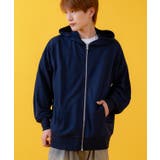 ネイビー | パーカー メンズ ライトスウェット | improves