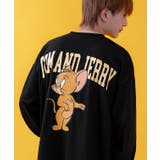 ブラック | 長袖Tシャツ メンズ TOM&JERRY | improves