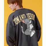 チャコール | 長袖Tシャツ メンズ TOM&JERRY | improves