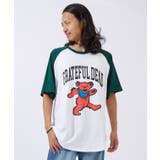 ホワイト×グリーン | 半袖Tシャツ メンズ GRATEFUL | improves