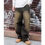 ブラック | デニムパンツ メンズ サイドライン | improves