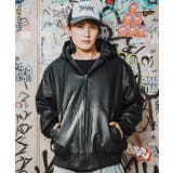 パーカー メンズ フェイクレザー | improves | 詳細画像1 