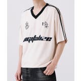 アイボリー | 半袖Tシャツ メンズ ライン柄 | improves