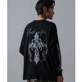 Ａ-ブラック | 長袖Tシャツ メンズ クロススカル | improves