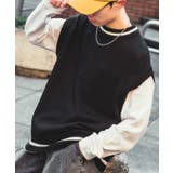 ブラック | ニットベスト メンズ NULL | improves