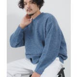 ブルー | ニットセーター メンズ クルーネック | improves
