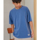 ブルー | tシャツ Tシャツ メンズ 半袖 ピグメント 無地 ビッグシルエット | improves